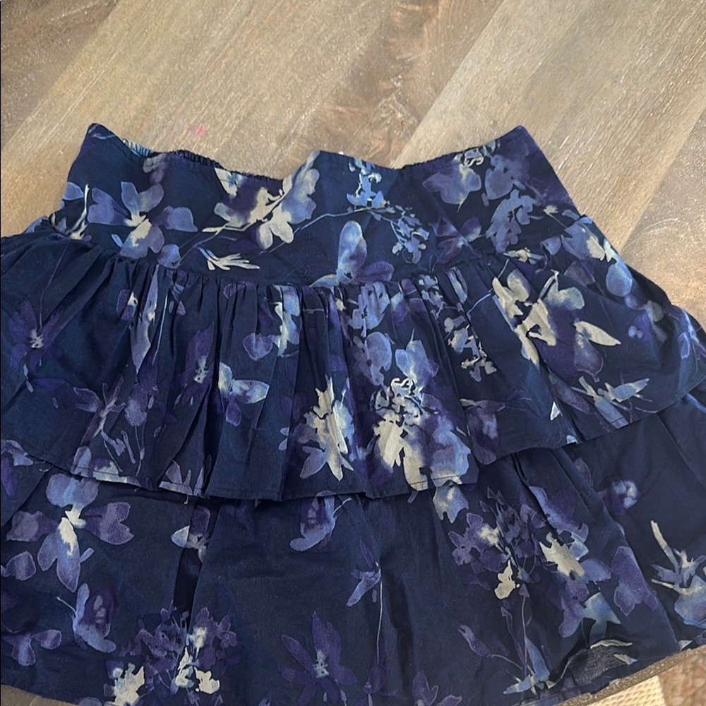 GAP Blue Tiered Bubble Mini Skort